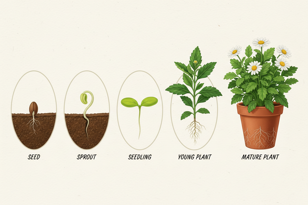 make a video plant growing